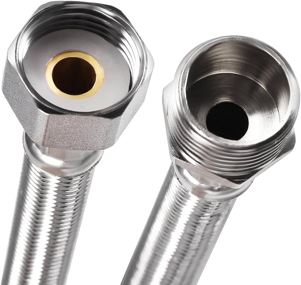 Amazon | uxcell 蛇口供給コネクター 304ステンレス鋼製 シルバー