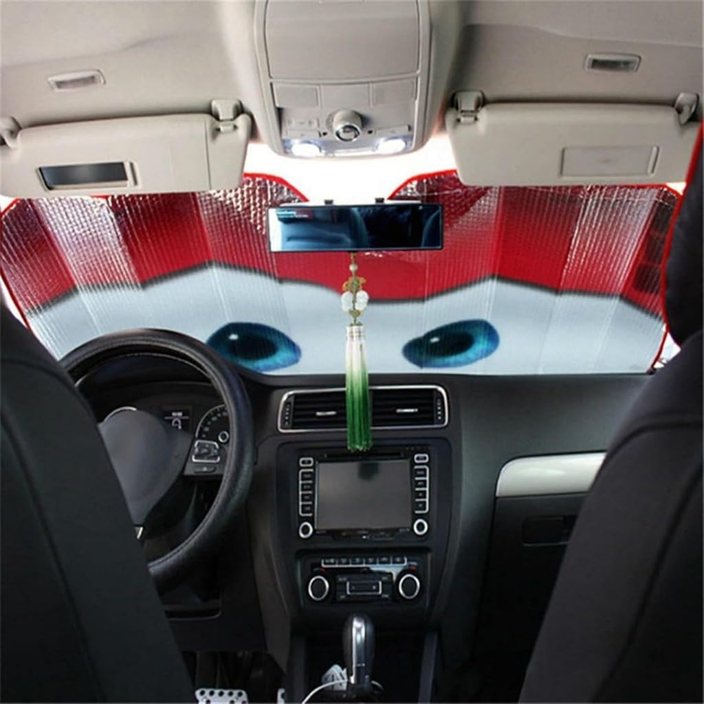 Parasole Cars Occhi, Parasole Per Auto Interno Pieghevole, Per Auto Coprisole Auto Contro I Raggi UV(A)