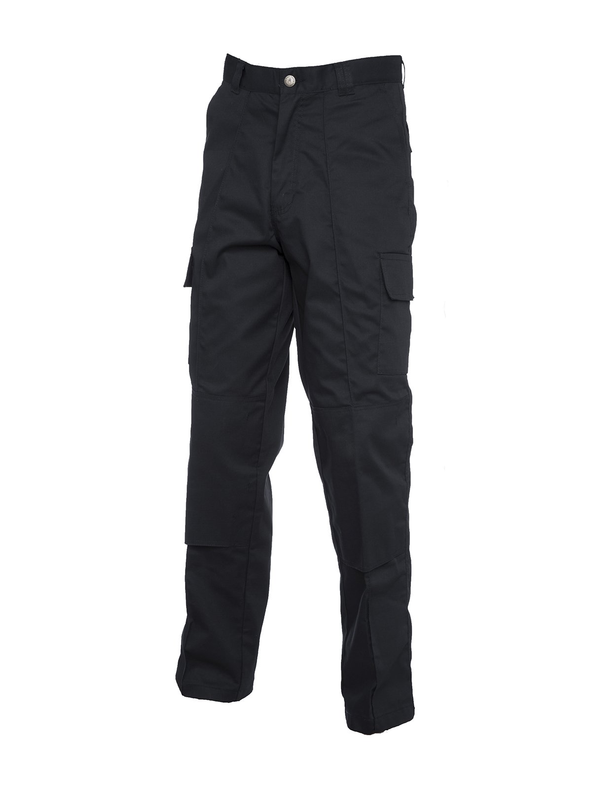 Cargo Trouser with Knee Pad Pockets - Black - 52R
