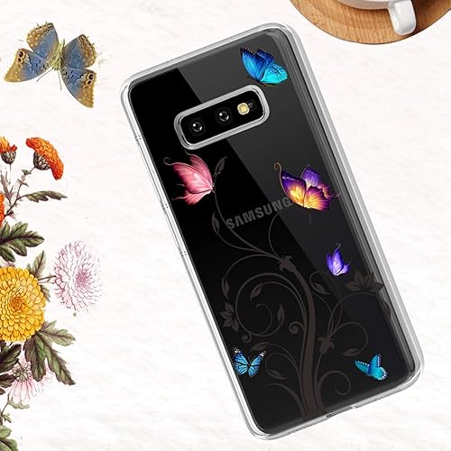 Miniatura 6 de Funda de teléfono para Galaxy S10E, Samsung S10E para niñas y mujeres, TPU suave transparente a prueba de golpes, funda protectora transparente para