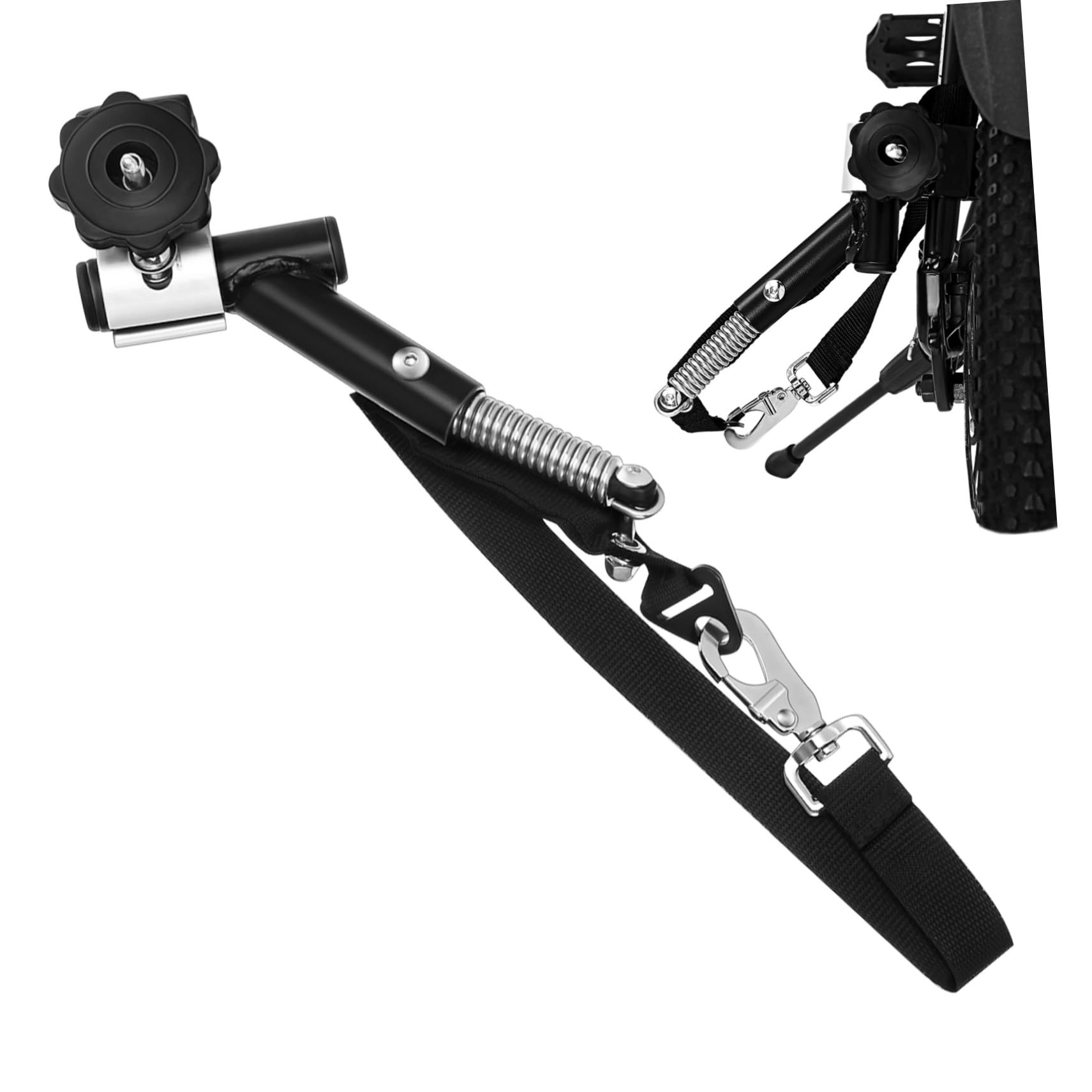 Toyvian Fahrradanhänger Kupplung Ersatz Adapter für Anhänger für E-Bike Universelle Räder aus Aluminiumlegierung Schwarz 1 Satz