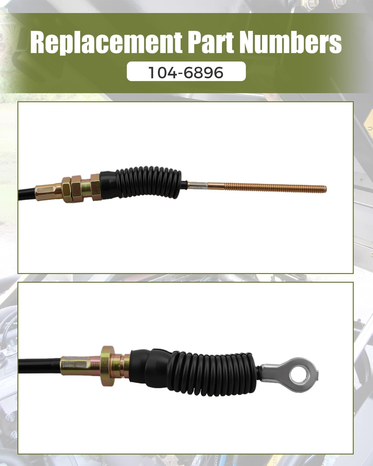 Shift Cable 104-6896 Fit for Toro Utility Vehicles 07236 0723 07252 07252TC 07253 07253TC 07264 07264TC 07277 07277TC 07359 07359TC 12003 12004 12004TC