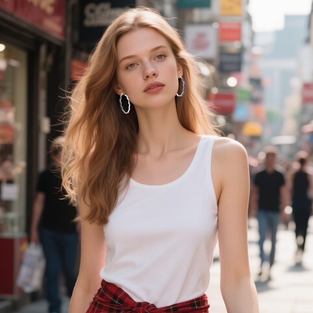 Enamel Hoop Earrings for Women 18K Real Gold Plated Hypoallergenic C-Shaped Earring Colorful Enamel Jewelry Valentine's Day Gift for Wife Girlfriend - Image 4