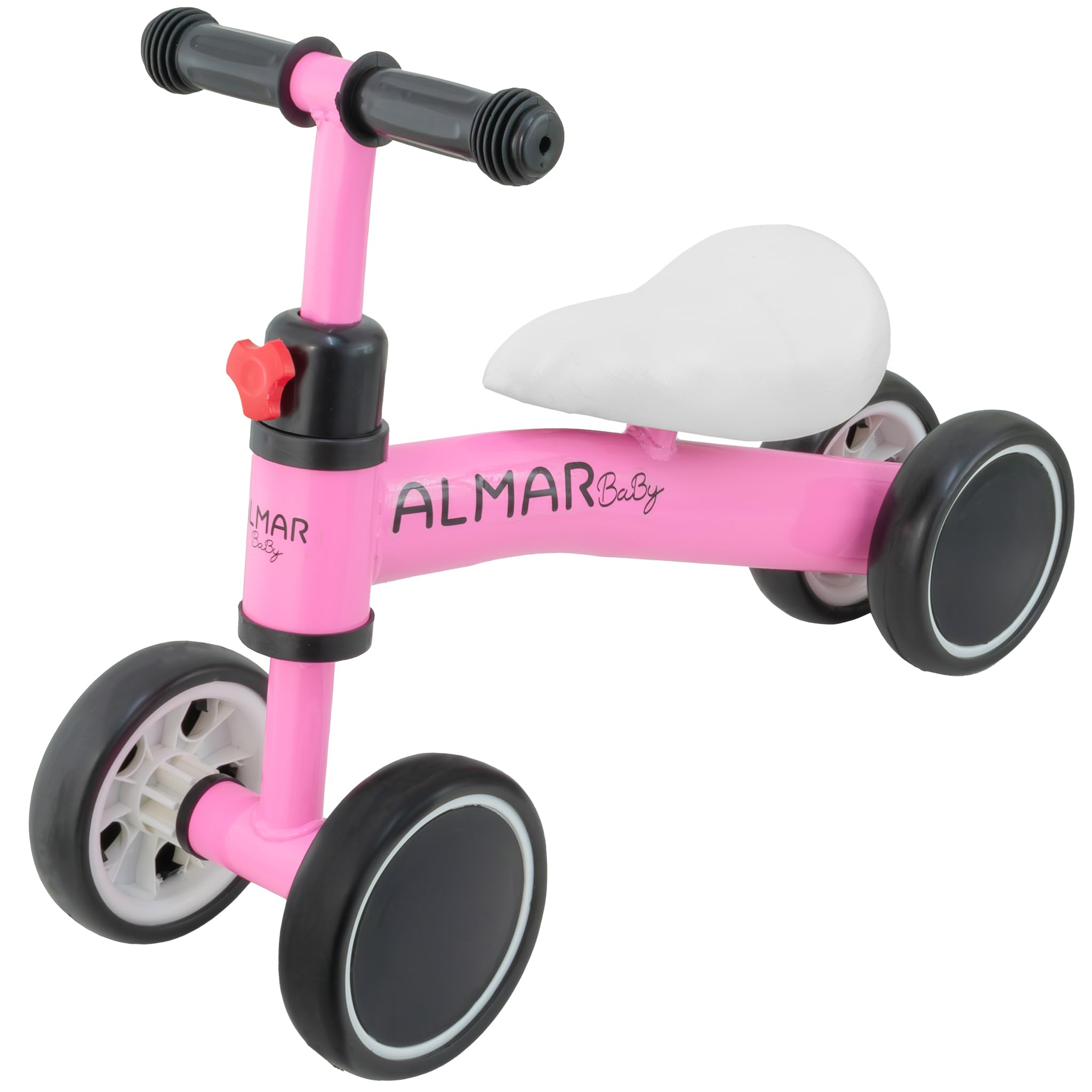 ALMAR Baby Bicicleta Rosa sin Pedales para Bebes de 12 a 24 Meses Bici de Equilibrio para niños correpasillos Bebe