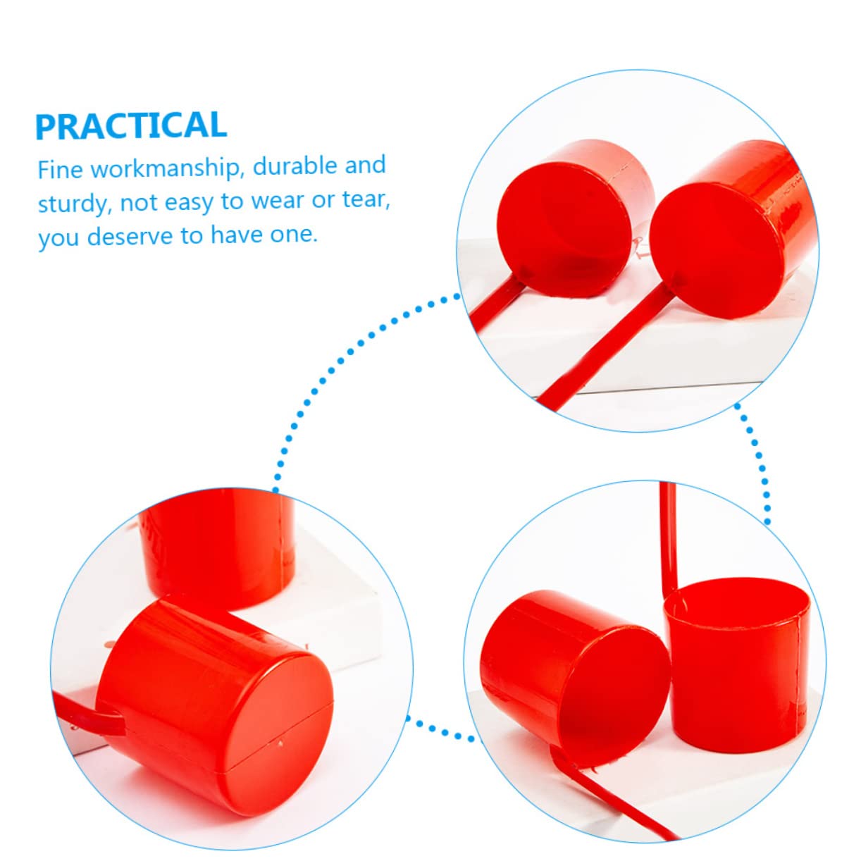 SOLUSTRE Plastic Wine Ladle Long Handle 12 Pieces Set for Serving Cooking Canning