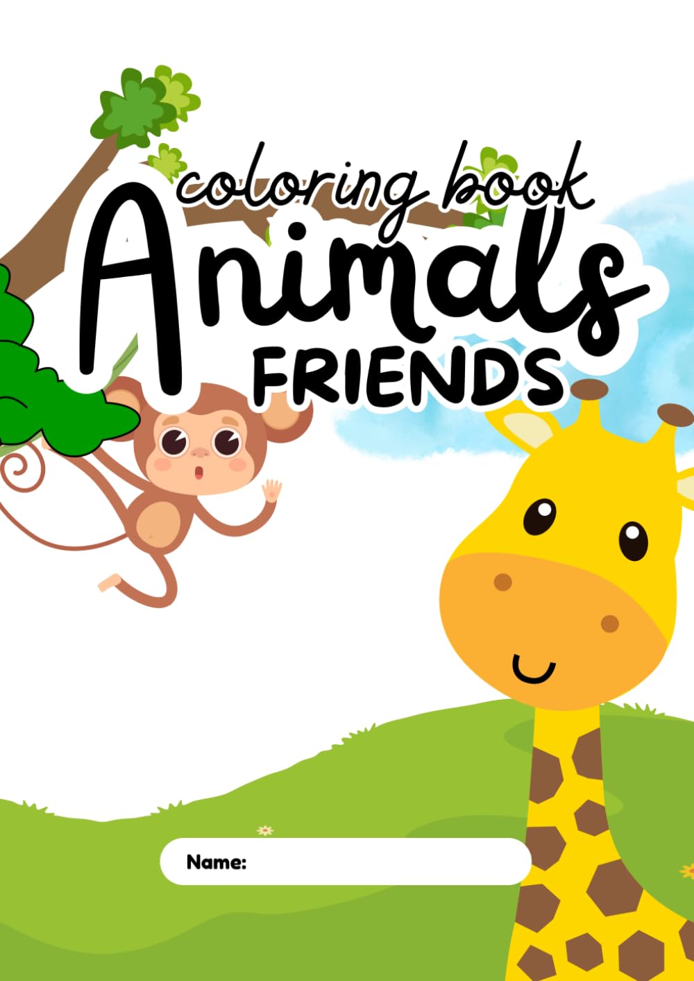 Color & Write: Animal Friends: Big, Simple Animals for Little Artists