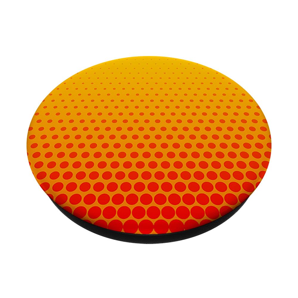 PopSockets PopGrip Interchangeable Aquarelle Orange - Support Téléphone Extensible Adhésif Avec PopTop Remplaçable
