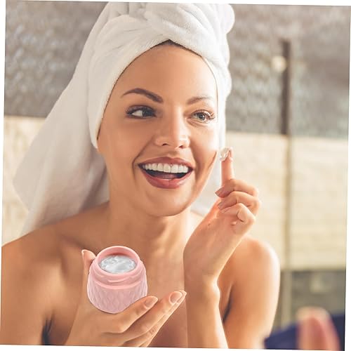 4pc Silicone Travel Cream Jars - Refillable Toiletry Containers