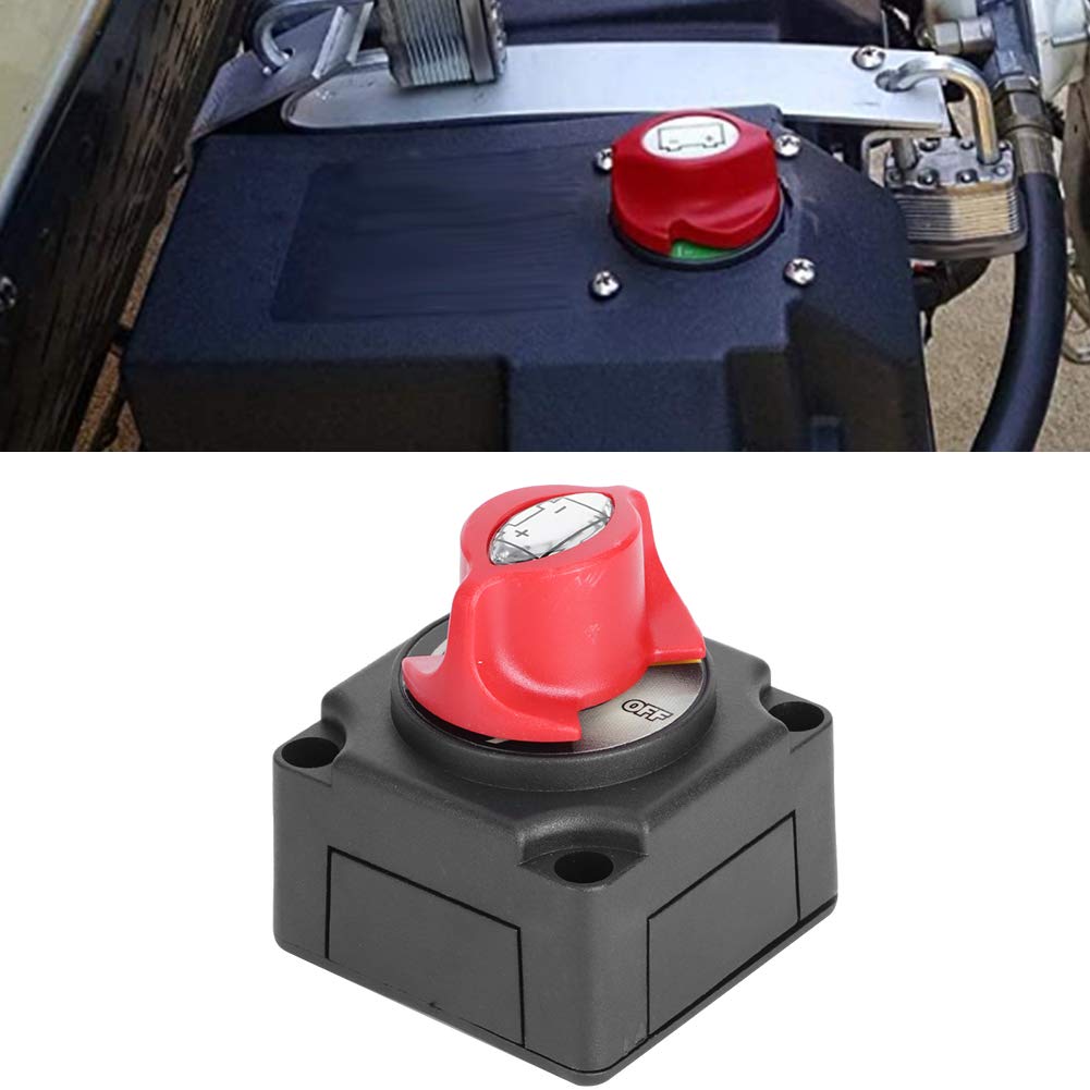 DC 12V 24V wyłącznik akumulatora główny izolator odcięcia zasilania wyłącznik przeciwwyciekowy do samochodu RV łódź obudowa z tworzywa ABS 300A prąd znamionowy 1000A prąd chwilowy