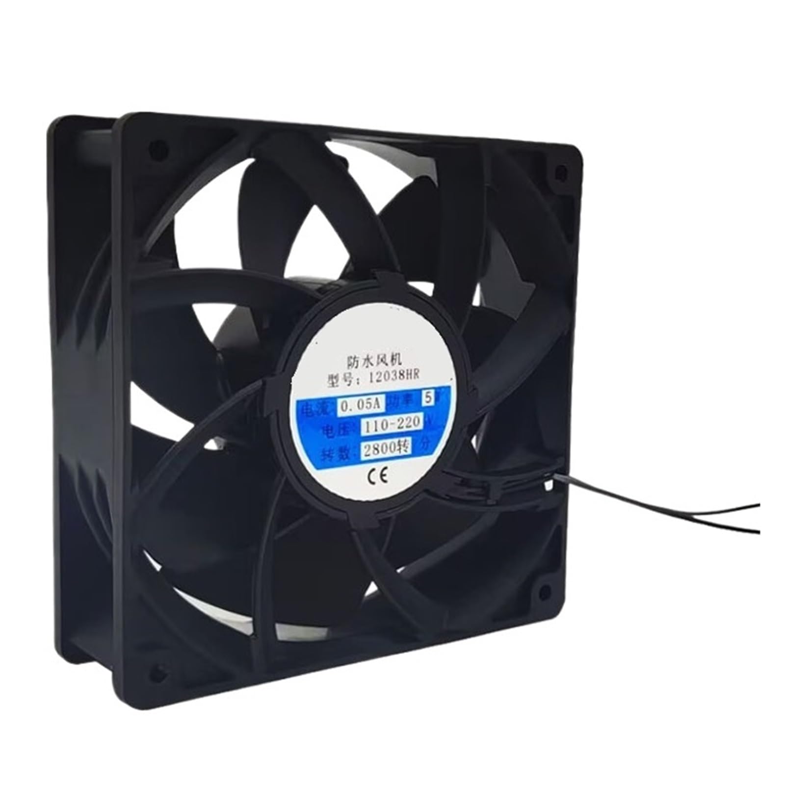 LZIKKGKI 12038HR AC 110/220V 0.05A 5W 12038 120 * 120 * 38mm 12cm COOLING FAN