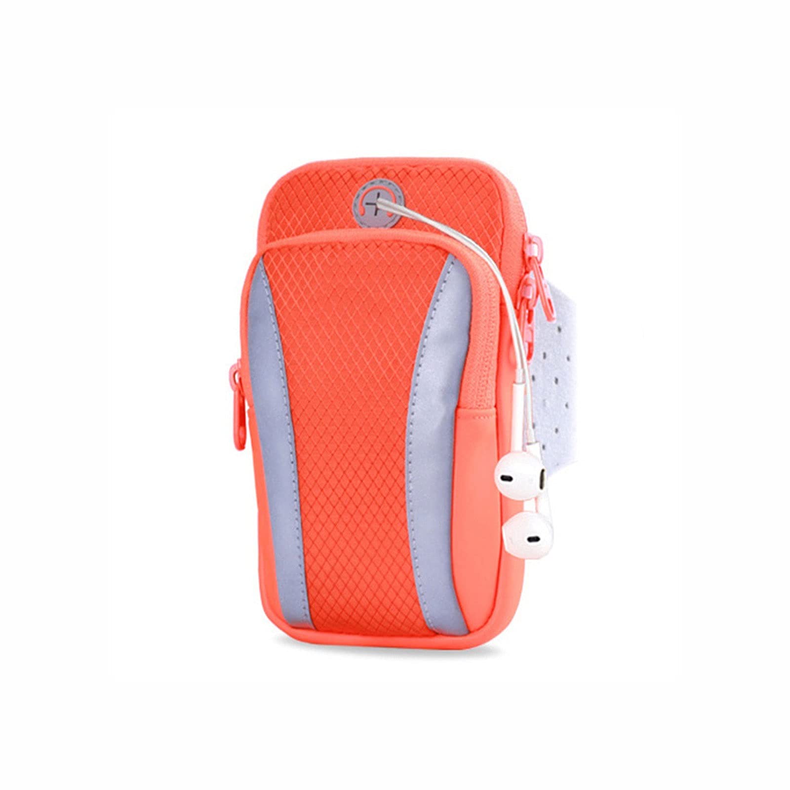 VIZCO Mens Cross Body Bag Lightweight Comfortable Breathable Absorb Sweat 5 Inch Mobile Phone Arm Band Bag Pouch Sport Running Case Armband Holder On Hand (Color : Orange)-image-47