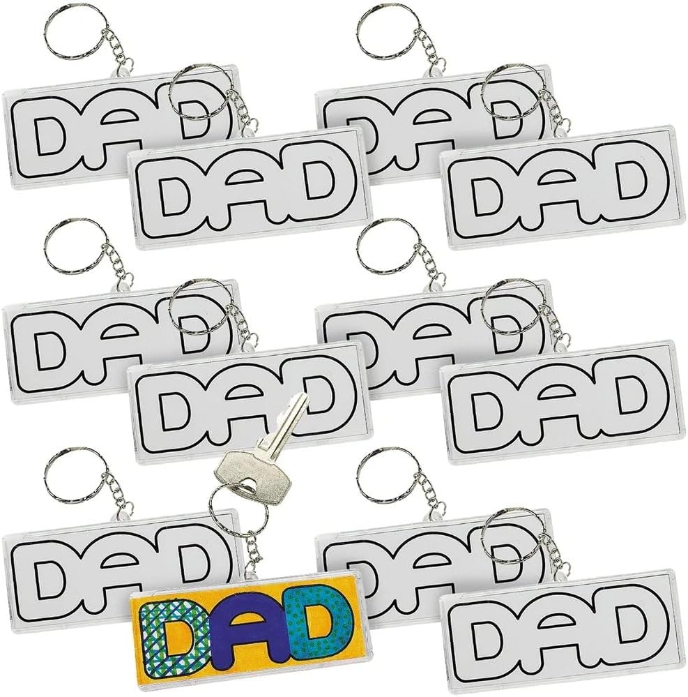 Do It Yourself Dad Keychain - Crafts for Kids and Fun Home Activities
