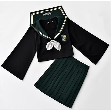Amazon Ww Dreaming セーラー服 長袖 広袖風学生服 女子高校生 学園祭 文化祭 私服 仮装 ジャケット プリーツスカート ２xl ダックグリーン コスプレ 仮装 通販