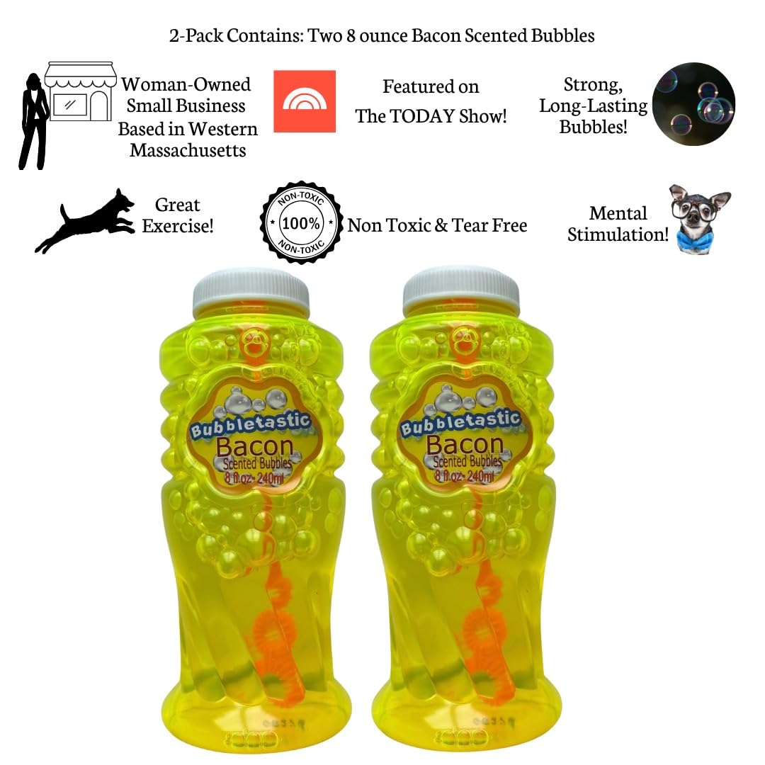 Amazon.com: Dog Bubbles - Bubbletastic Bacon Scented Bubbles - 2