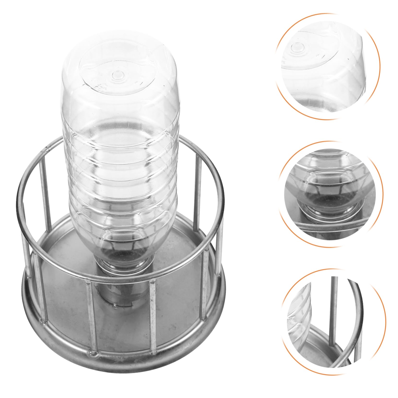 INOOMP 2pezzi Mini Ciotola Per Tartarughe Inossidabile Dispenser Per Rettile Per Tartarughe Terrestri Design e Antispruzzo Accessorio Per Dei Rettili