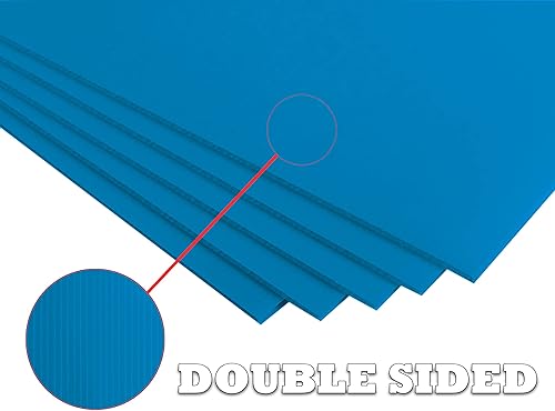 Miniatura 10 de Hojas de plástico corrugado de 18x24 0.157 in paquete de 2 hojas blancas impermeables ligeras, tableros en blanco de doble cara para letreros de