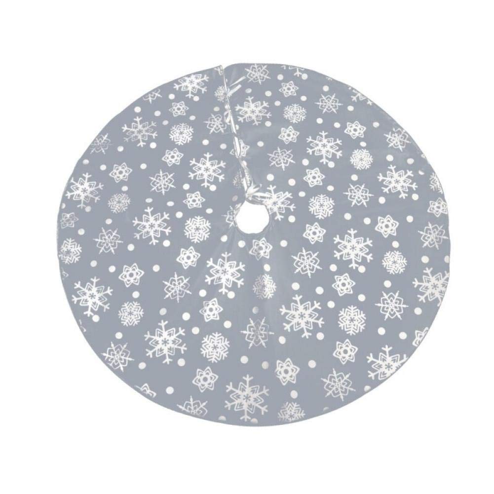 Tapis de neige flocons pour jupe d'arbre de Noël et ambiance de salon chaleureuse