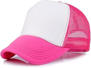 Men Foam 5 Panel Trucker Hat Adjustable 5 Panel Mesh-Back Baseball-Caps for Women Small/Medium