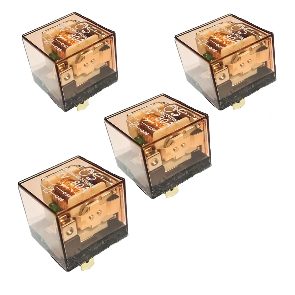 All Universal Horn Headlight Relay 12 Volt - 80A Four Pin Car Head & Horn Light Relay (4)-image-37