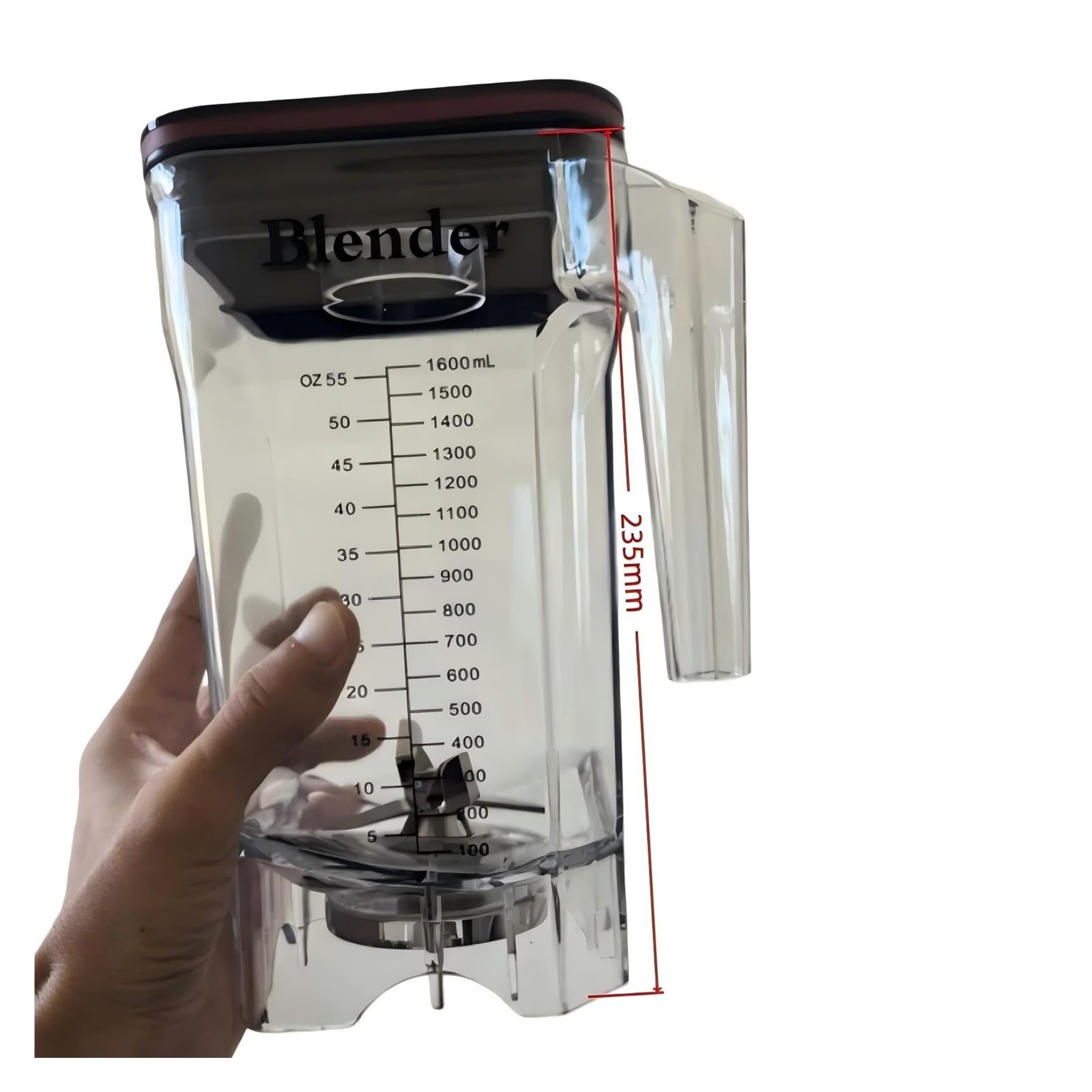 Récipient De Mélangeur De 55OZ 1600ML, Compatible For Blendtec, Pièces De Rechange De Pot De Tasse De Remplacement De Mélangeur Alimentaire