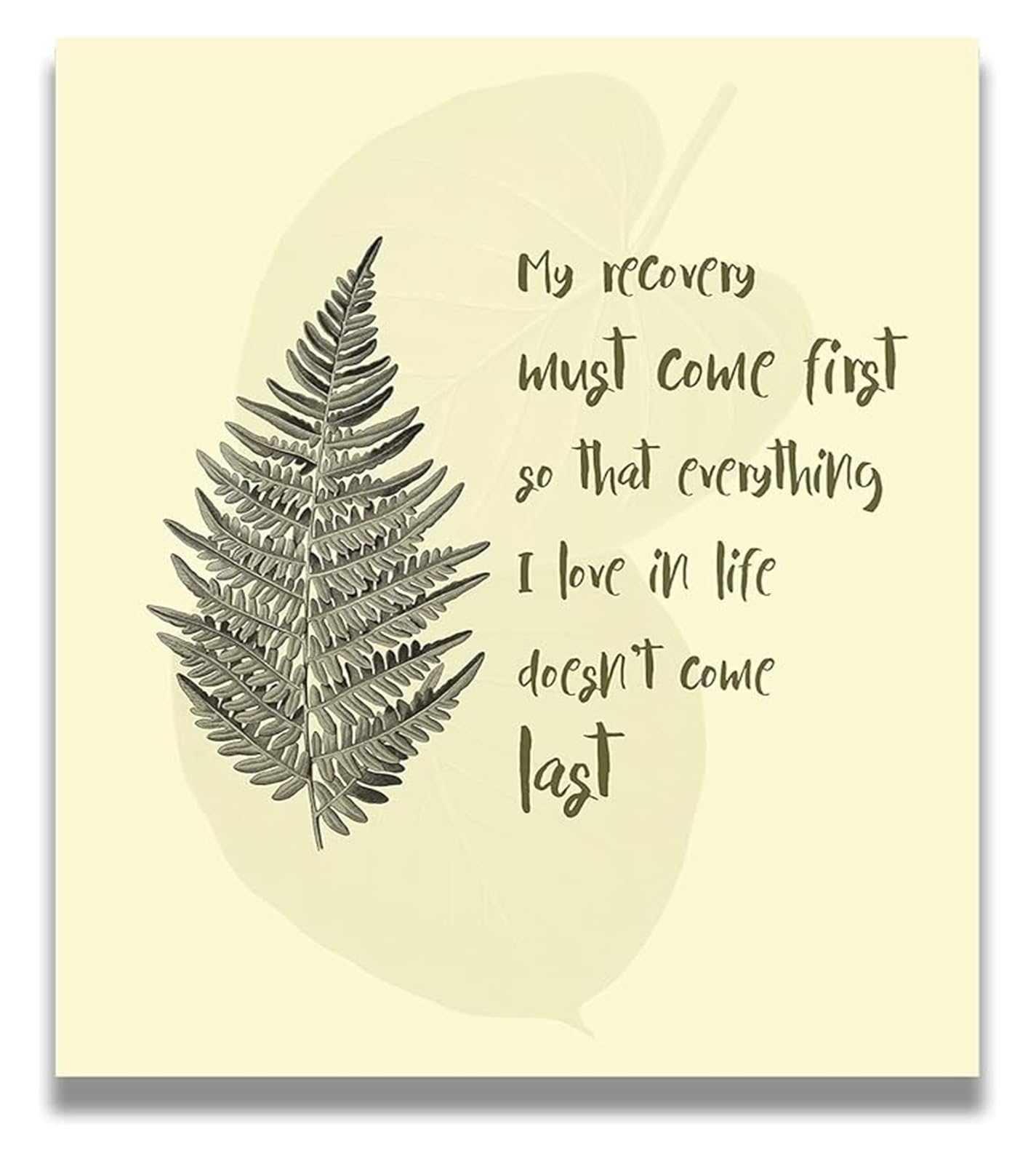 RNUMLIGH Inspirational Sobriety Wall Decor - Addiction Recovery Quote Poster for Hope and Strength(Framed,08x12inch(20x30cm))