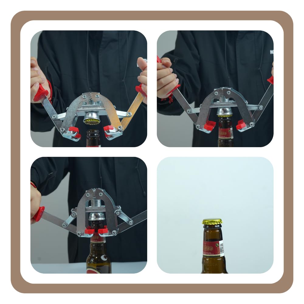 Manual Beer Bottle Capper, 26mm Cap Sealer for Home Brewing, Easy to Use