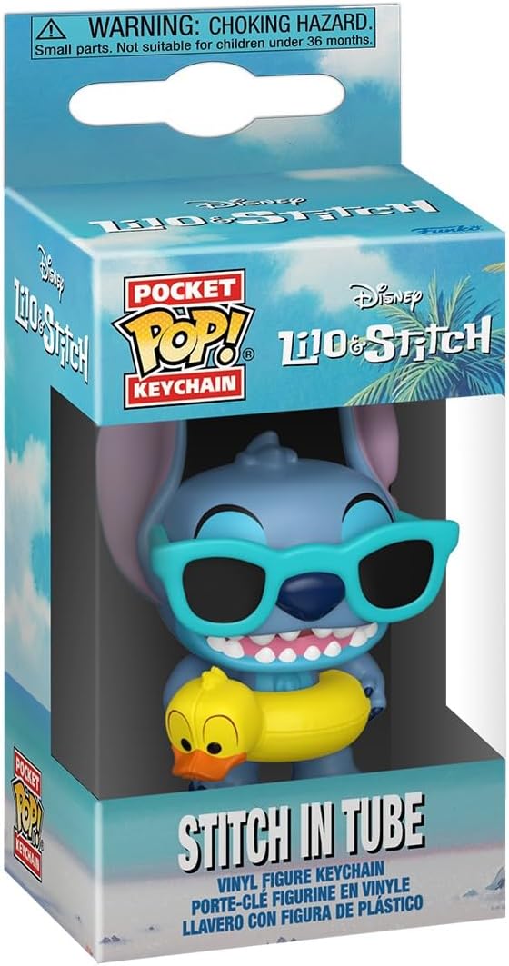 Funko Pop! Keychain: Lilo and Stitch - Tuber Stitch - Novelty Keyring - Collectable Mini Figure - Stocking Filler - Gift Idea - Official Merchandise - Disney Fans - Backpack Decor