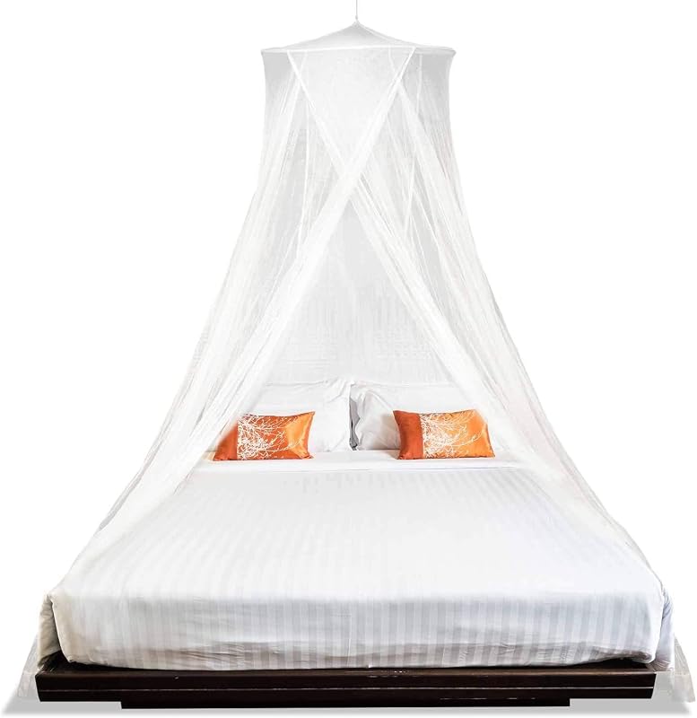 MEKKAPRO Mosquitera extragrande para cama King, hecha para King Queen y Twin, mosquitera para cama | Cortinas con dosel para cama, mosquitera blanca
