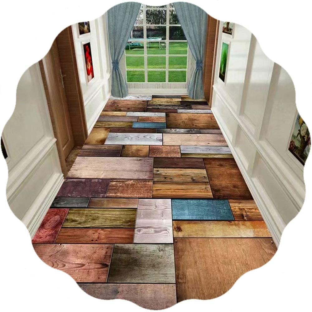 Tapis couloir 3D effet bois antidérapant : la solution pour sols glissants et froids