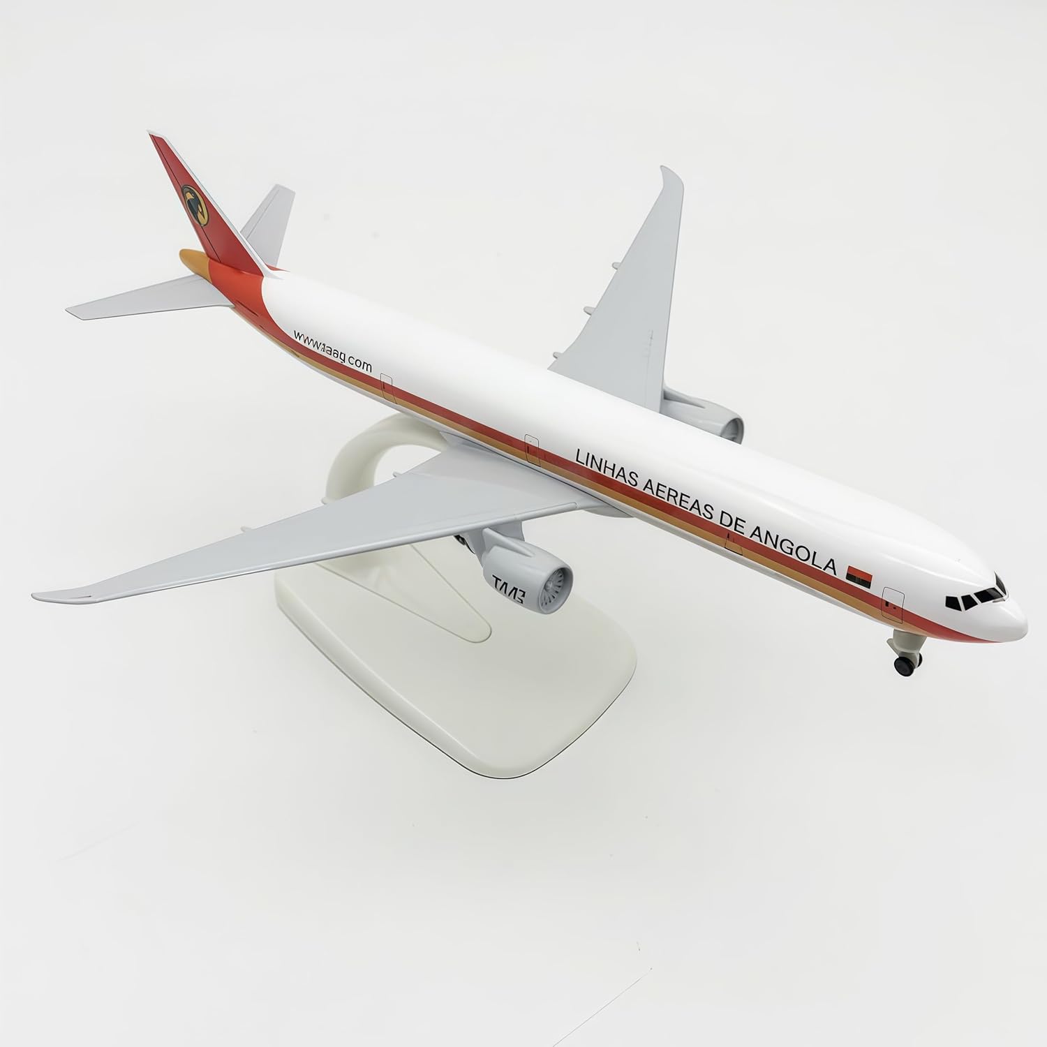 Angola Airlines 777 Metal Diecast 1:300 Scale 20cm Alloy Aircraft for Collectors Shelf Desk Display Cabinet Home Office