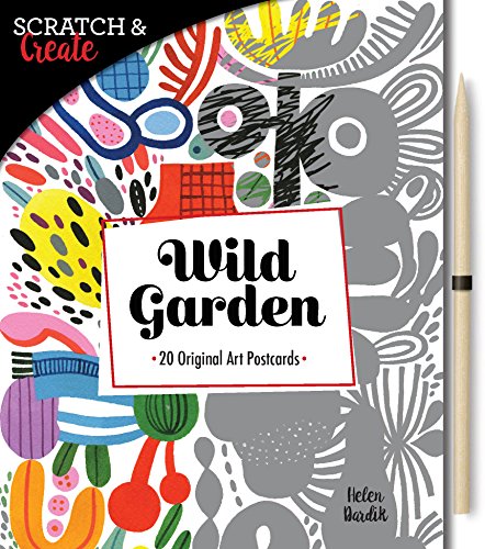 Scratch & Create: Wild Garden: 20 original art postcards