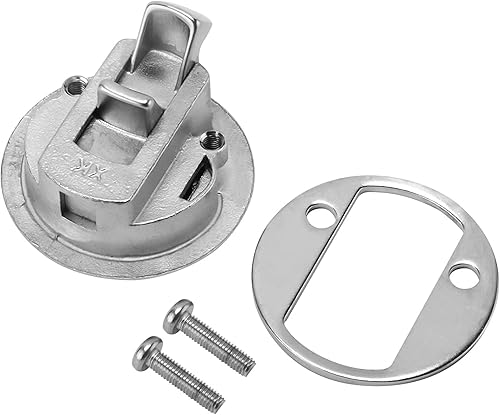 Miniatura 4 de YaeMarine Paquete de 4 pestillos de escotilla de acero inoxidable 316 de 2-38 pulgadas de diámetro, 2 pulgadas de diámetro, 2 pulgadas, grosor de