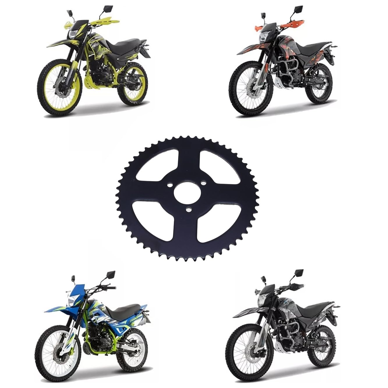 Windance Pignon arrière T8F 54T 26 mm pour moto scooter 47cc 49cc Dirt Pit Pocket Bikes Scooters ATV 54 dents Dirve Chain Pignon