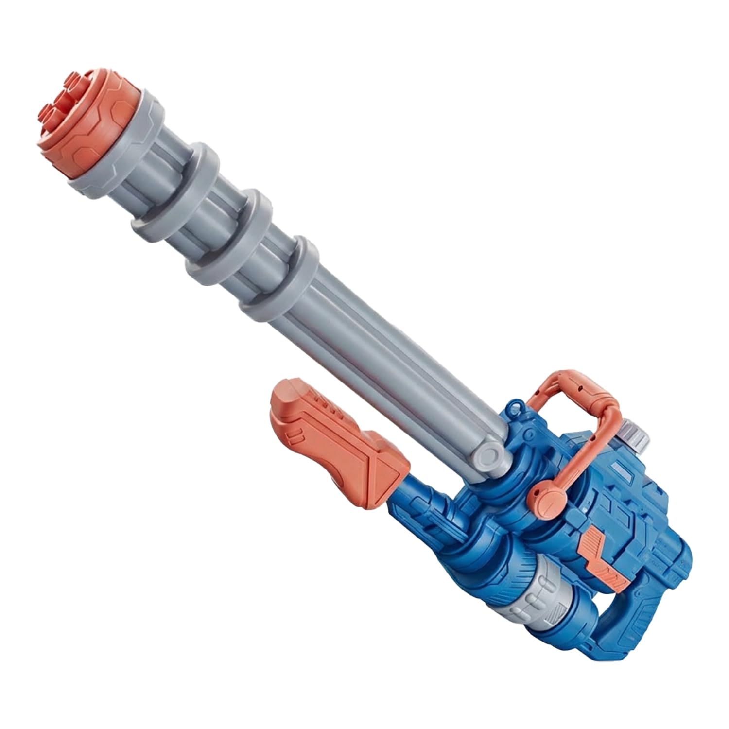 FunBlast Big Size Water Gun for Kids - Machine Gun Style Holi Pichkari, Long Range Spray Powerful Summer Water Blaster Toy for Holi & Outdoor Water Play Fun Toys (Blue)