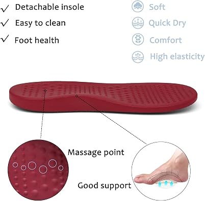 ChayChax Men's and Women's Arch Support Clogs Garden Shoes Slip-on Outdoor Beach Slippers with Removable Cushion Footbed
