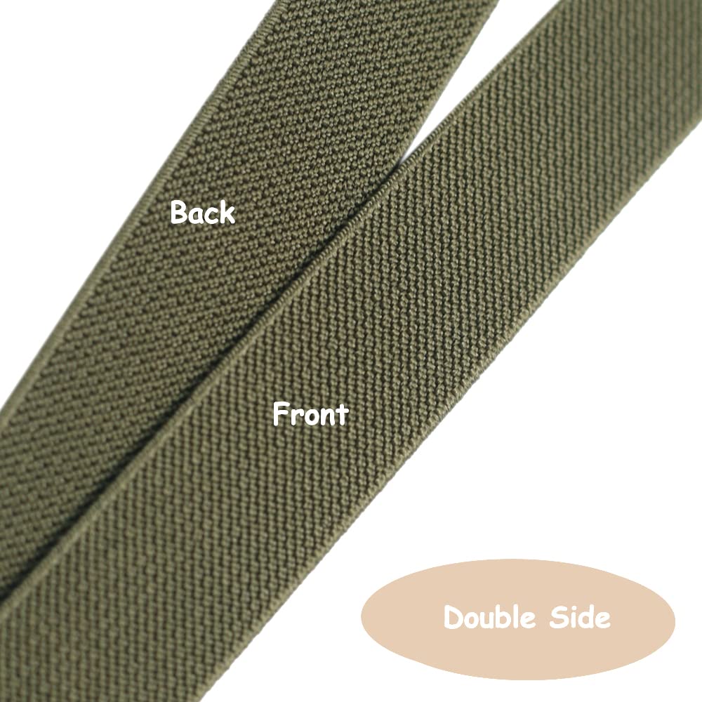 Amazon.com: 1 inch Knit Elastic Band Olive Green 10 Yards