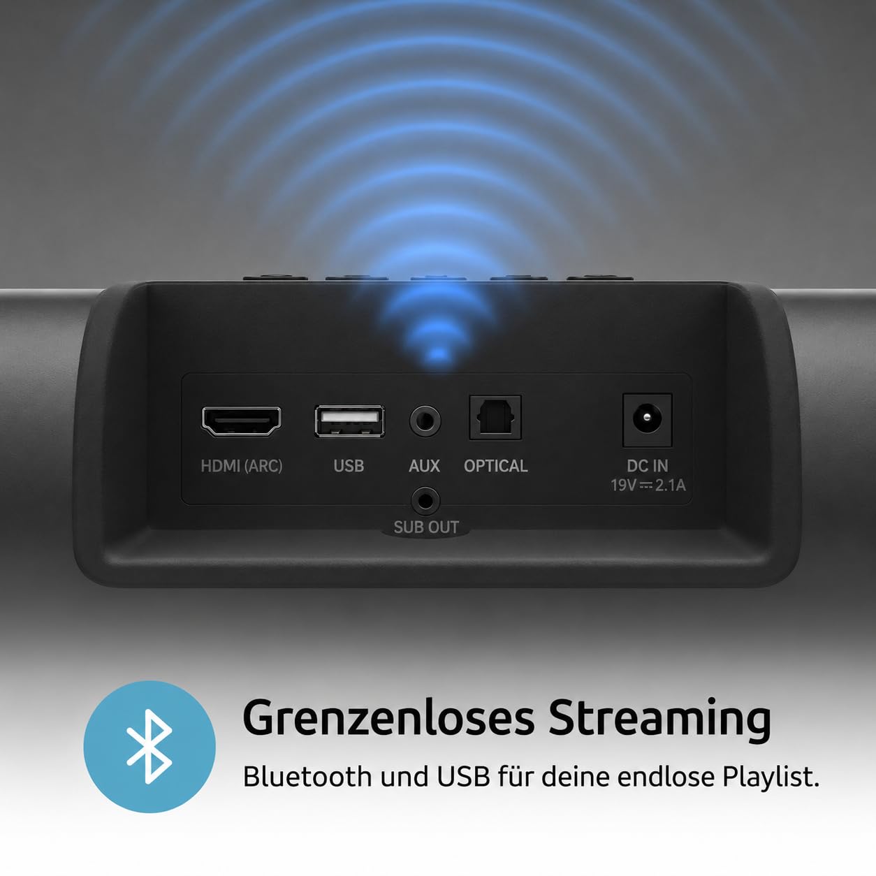 Nilait Harmony Soundbar per TV con Subwoofer, Bluetooth, HDMI ARC/eARC e Audio Surround per Home Cinema Harmony 120W
