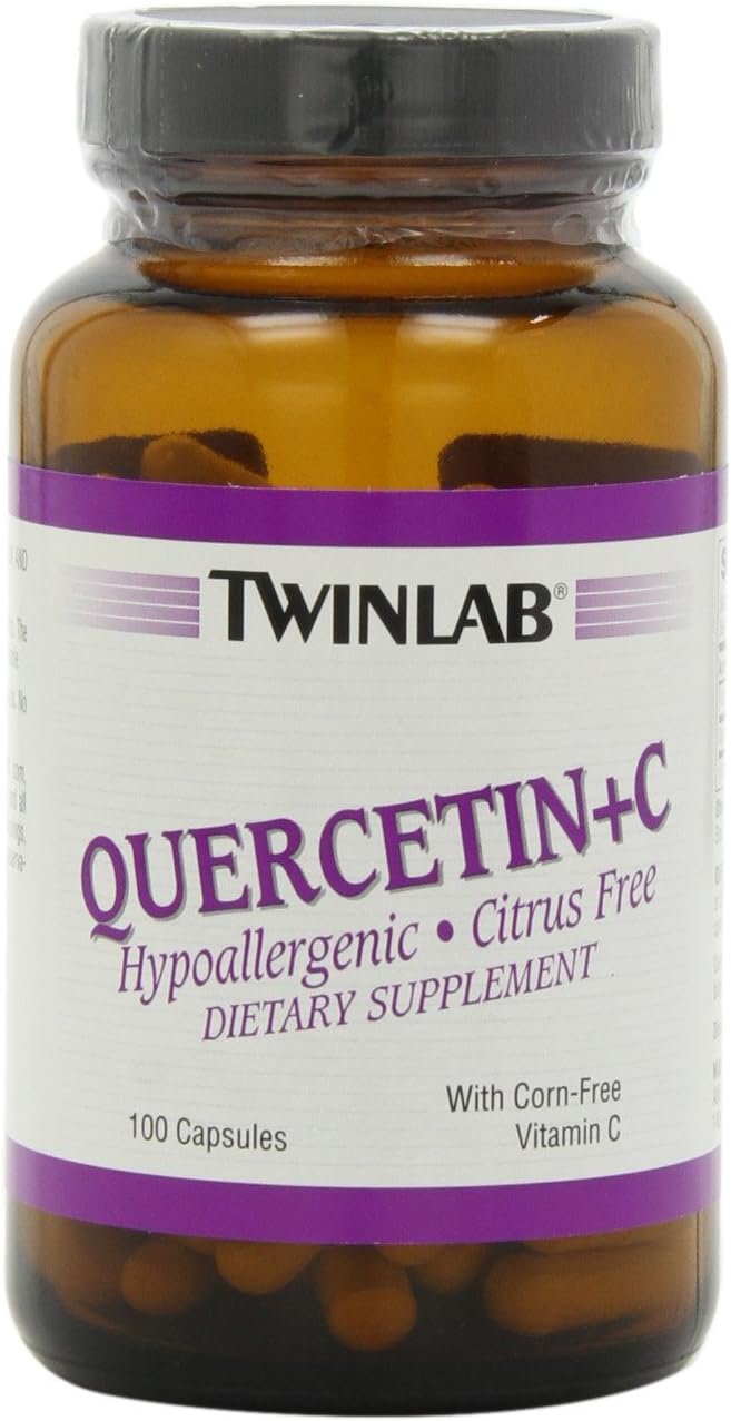 Twinlab Quercetin Plus C, 100 Capsules (Pack of 2)