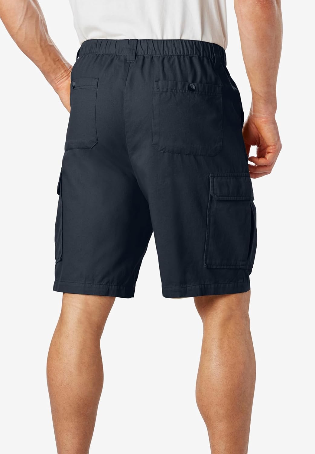 KingSize Men's Big & Tall Knockarounds 8" Full-Elastic Cargo Shorts - Image 2