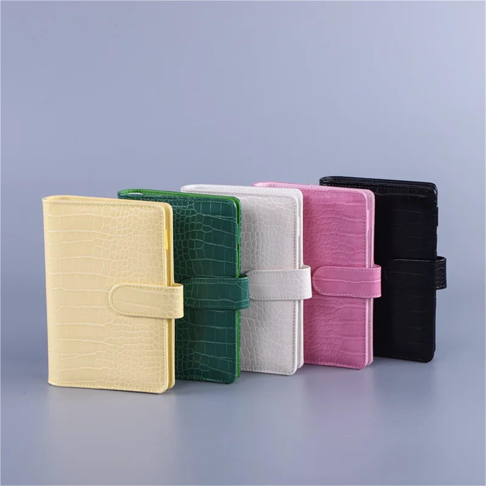 Carnet de notes en cuir PU à feuilles mobiles, 3 pièces Pour L'écriture(Color3)