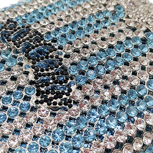 Image of DJBM Luxury Women Popcorn Rhinestone Evening Bag Funny Crystal Handbag Novelty Diamond Clutch Purse for Evening Party Prom