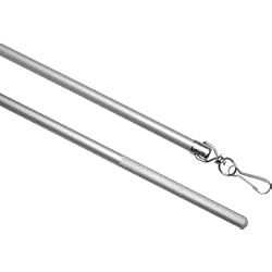 Paneles Aluminio Decorativos GARDINIA Barra para cortinas, 100 cm, Aluminio