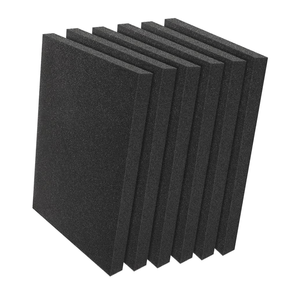 RANJIMA Lot de 6 plaques de mousse de 40 x 30 x 4 cm - Caisses à outils - Mousse polyéthylène - Insert en mousse - Outils - Mallette à outils - Tapis en mousse