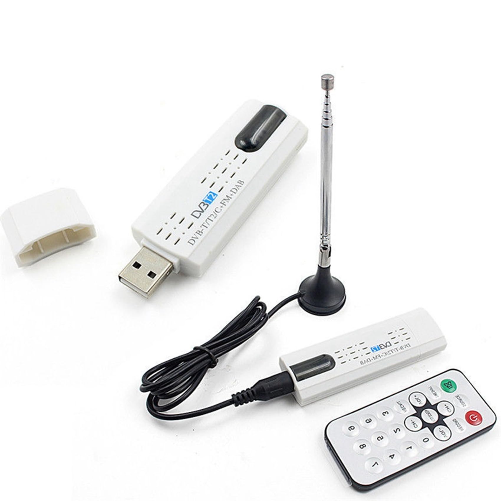 USB 2.0 digital DVB-T / T2 SDR + FM HDTV TV receptor sintonizador, 159005