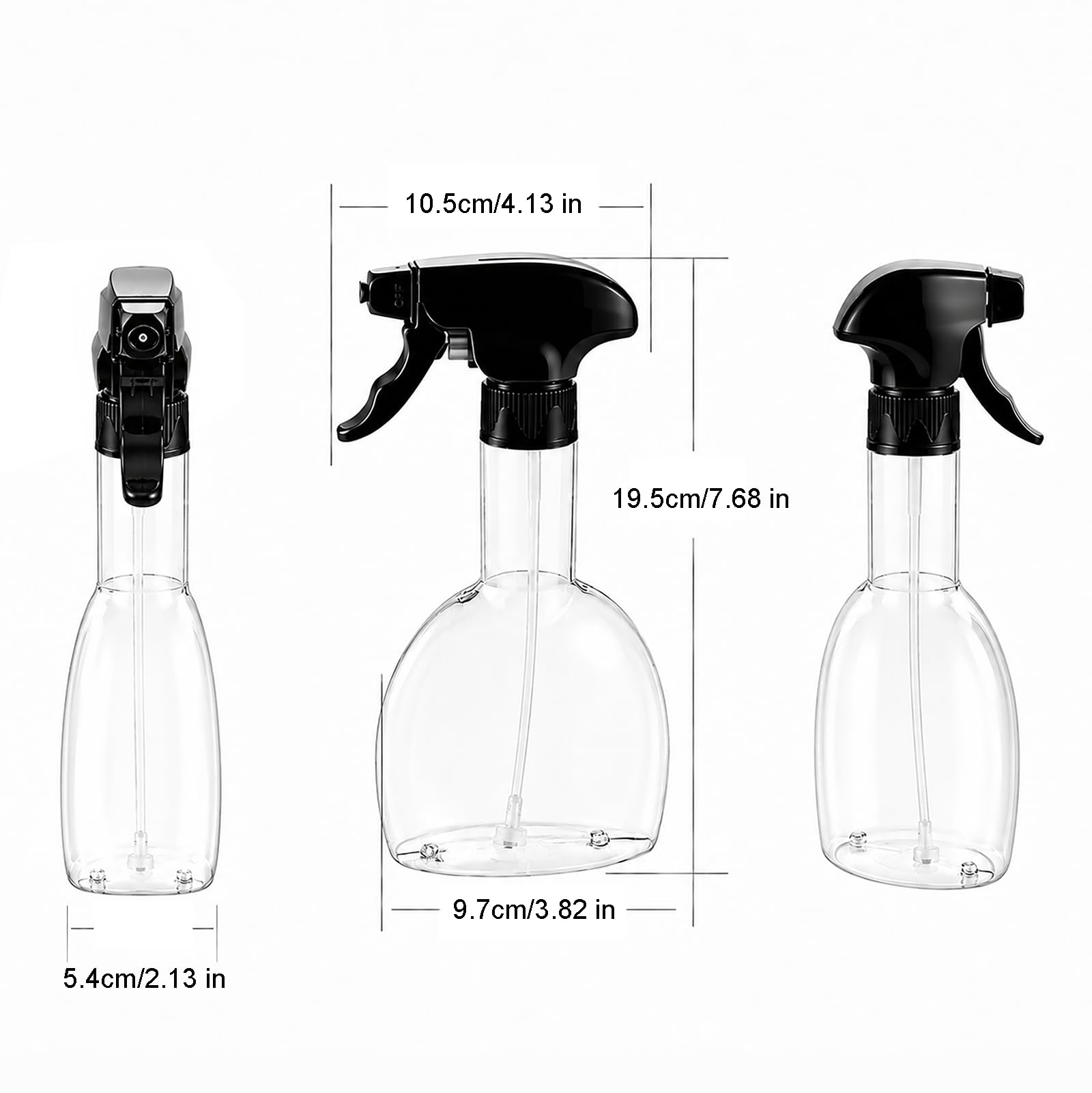 Pulverizador de aceite para cocinar, botella pulverizadora de aceite de oliva de 280 ml, de plástico de grado alimenticio, para freidora de aire, ensalada, barbacoa, hornear, a prueba de fugas