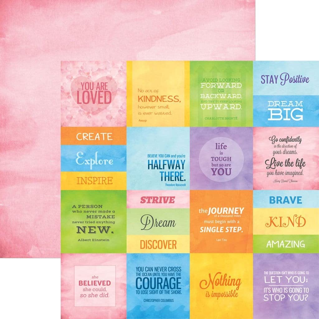 Papier de Scrapbooking Double Face Paper House pour Album Photo Souvenir et Atelier Créatif DIY
