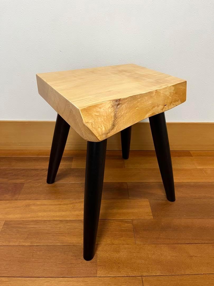 栃スツール 無垢材 112 栃 ハンドメイド サイドテーブル スツール 花台