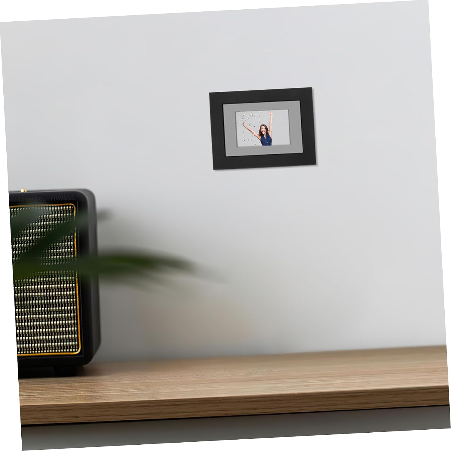Trading Card Display Case Wall Mount Wood Acrylic for Single Cards