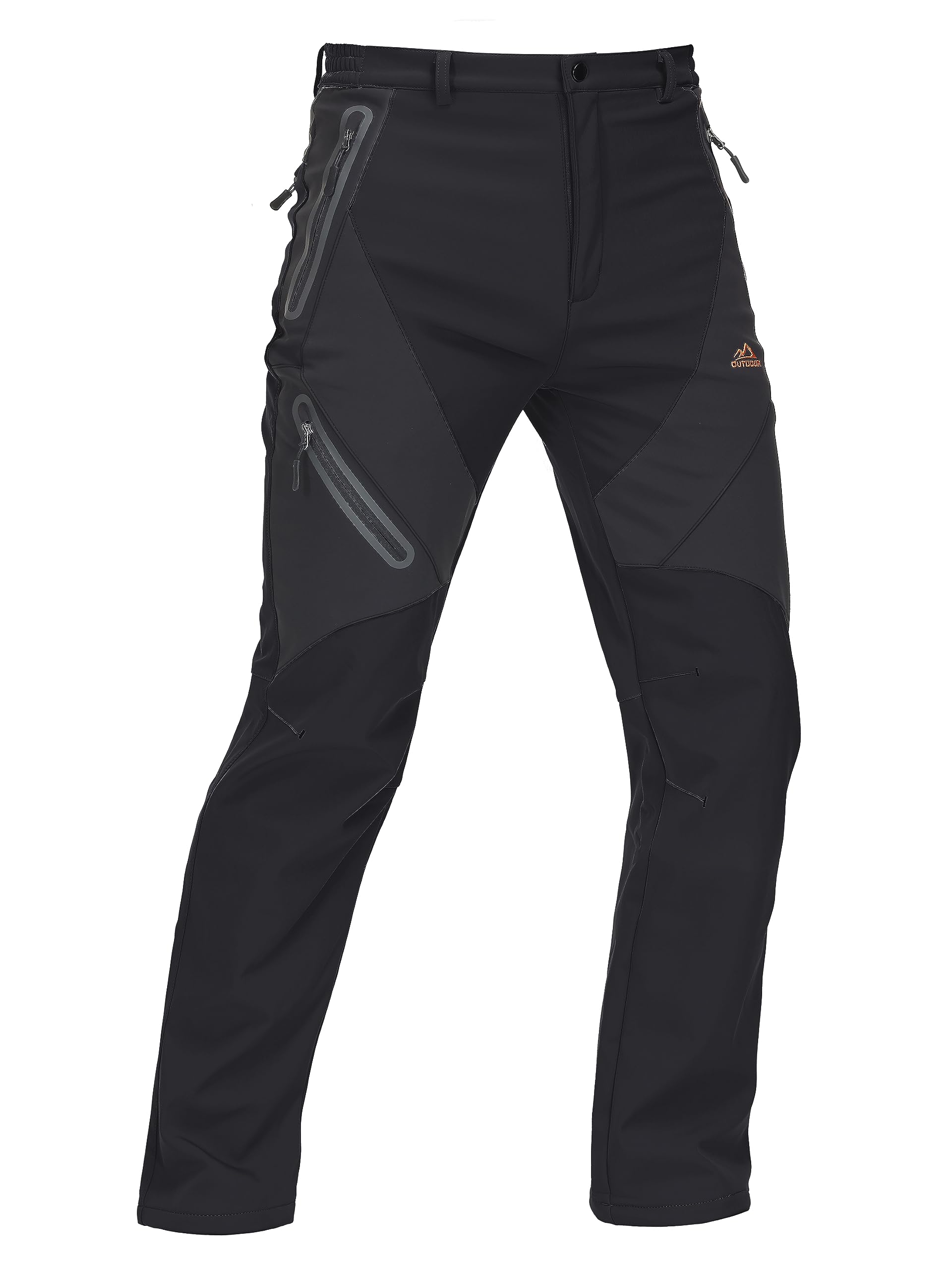 Men's Lined Hiking Trousers, Windproof Outdoor Trousers, Softshell Trousers, Functional Trousers-image-20