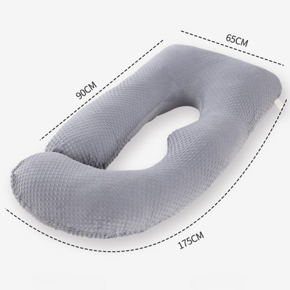 60インチU字型妊婦枕 マタニティ 取り外し可能な長綿腹枕多機能腰サポート側寝枕 腰痛 枕 妊娠期睡眠サポート枕産後授乳枕 妊婦用抱